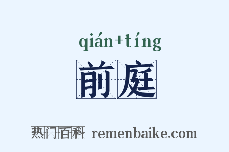 前庭是什么意思的图片